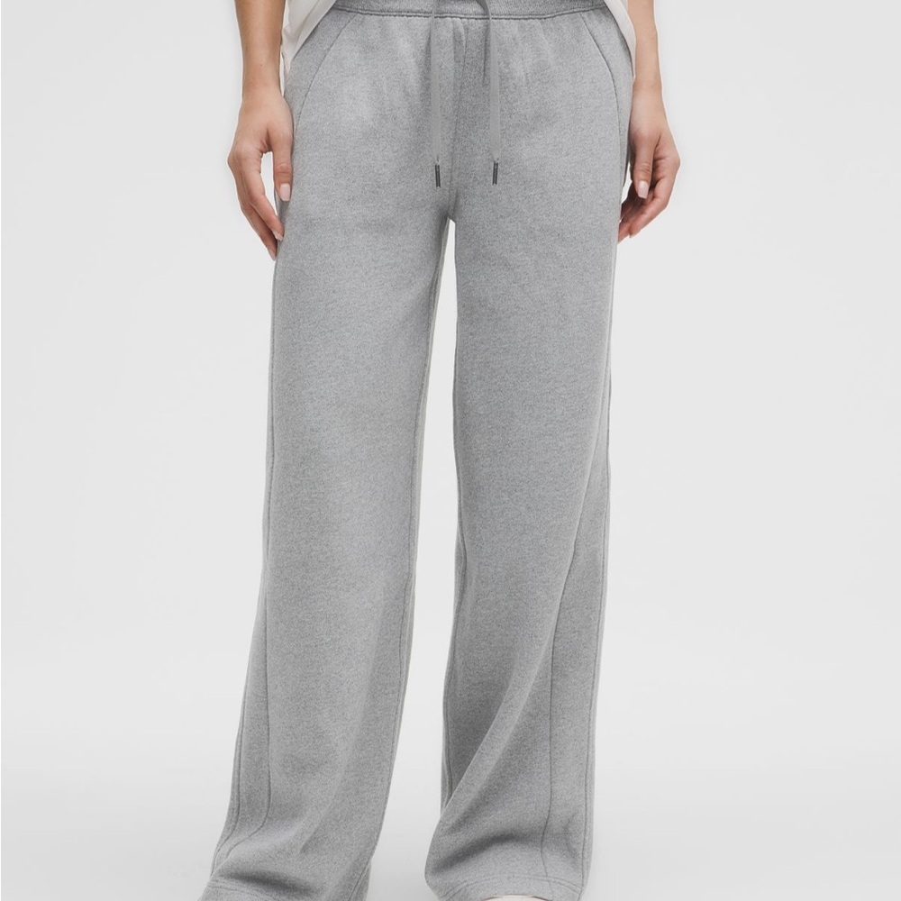 Scuba mid-rise wide-leg pant regular